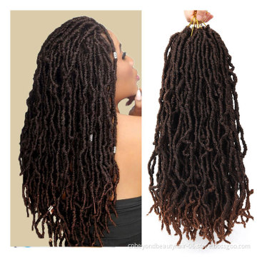 Factory supplies Sister Nu faux Locs Synthetic Braiding Hair Crochet Braids African Roots Braid Collection Nu faux Locs Hair
